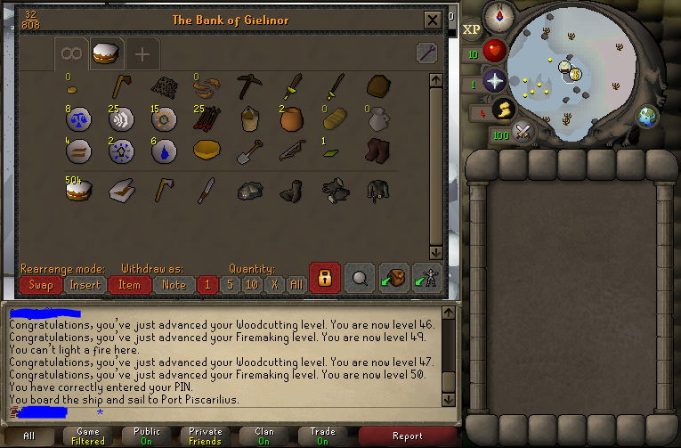 ⭐ WINTERTODT READY HCIM ACCOUNTS ⭐ 500 CAKES ⭐ WARM CLOTHING ⭐ 50 FM ⭐