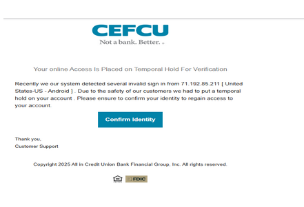 CEFCE Credit Union - Letter Inbox To All ❤️ HTML Letter. ❤️ Good design.❤️ Freshly Developed.