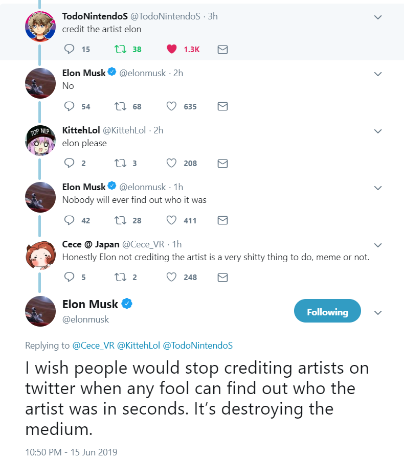 Nier: Automata Fan Art Forces Elon Musk Off Twitter
