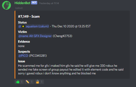 Evidence 1