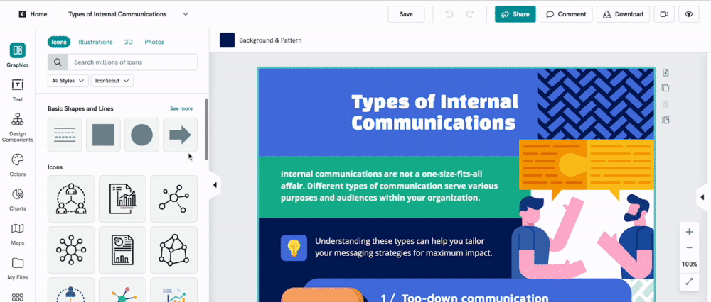 Text In Shapes Piktochart Knowledge Base