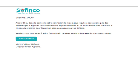 ☑️ Sofinco FR Letter High Quality Send Inbox HTML 2025 ✅