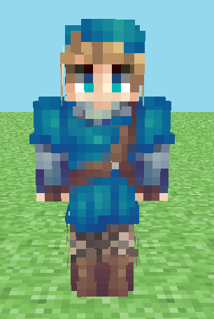 The Legend of Zelda: Breath The Wild (Blue and Dreamy versions inside) Minecraft Skin