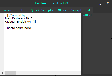 Fazbear Exploitv4 Ui Leak Very Bad Ui Wearedevs Forum - roblox lua math.atan2