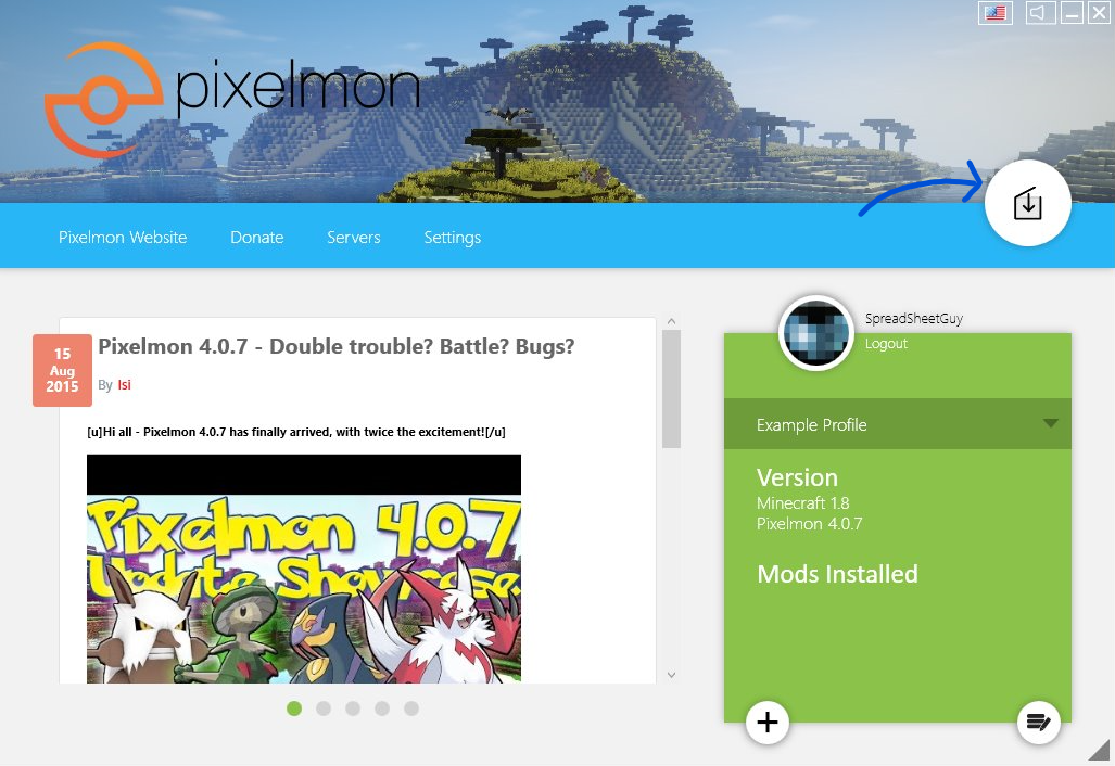 minecraft pixelmon mod launcher