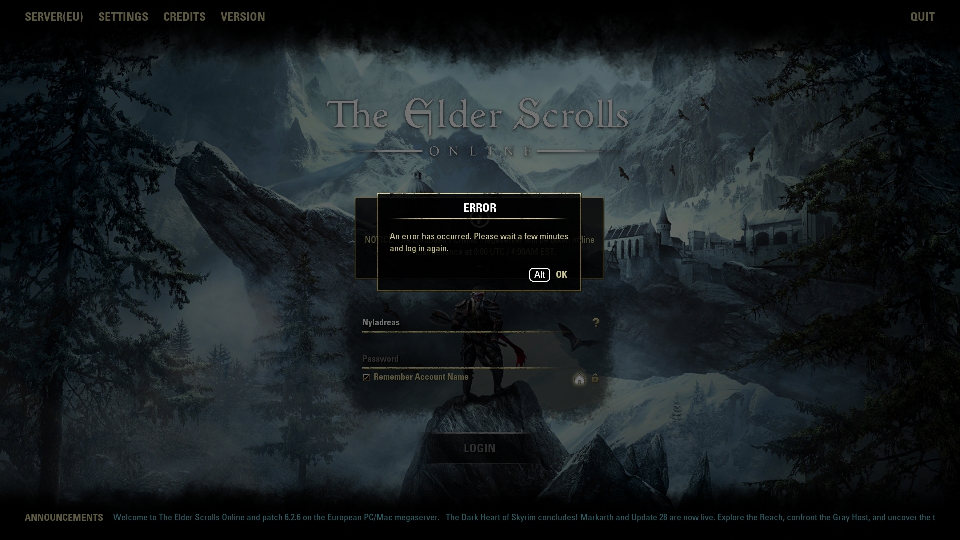 Eso login failed - Support - Lutris Forums