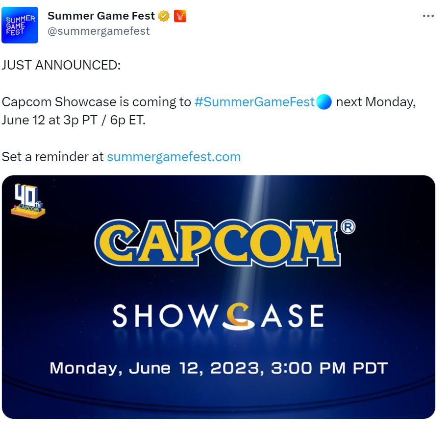 Summer Game Fest 2023 - Schedule of showcases and events