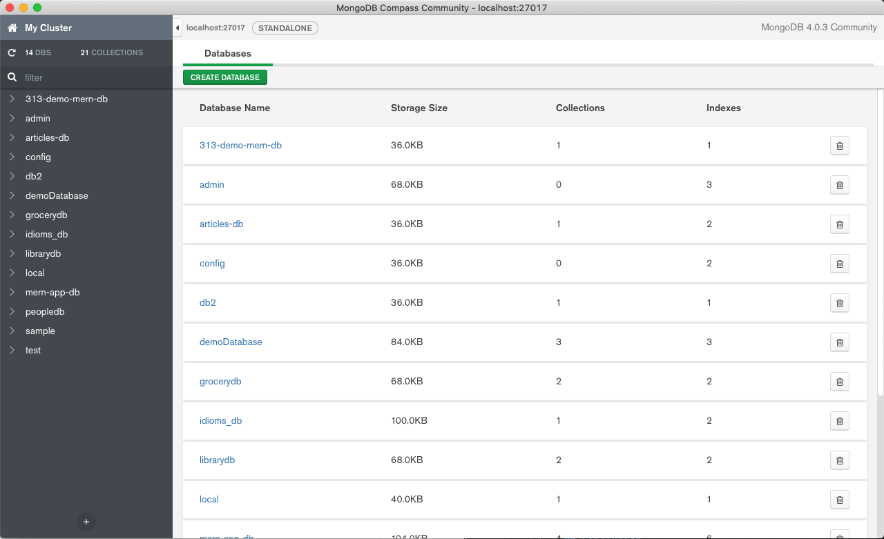 mongodb compass connect to localhost