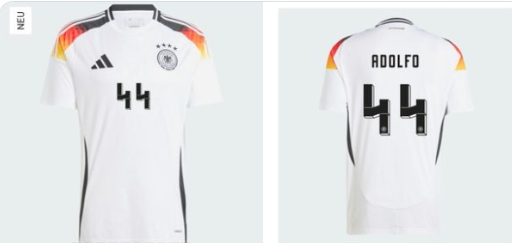 La camiseta de la seleccion alemana es ligeramente nazi
