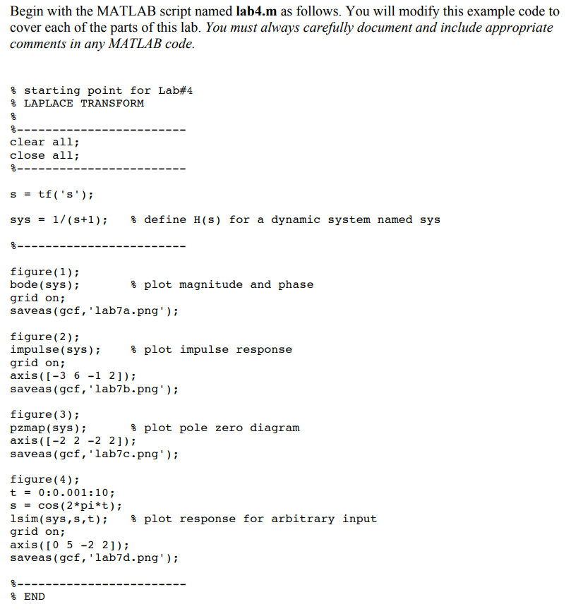 Signals and Systems: MATLAB with provided code? Will | Chegg.com