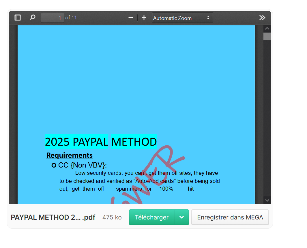 PAYPAL METHOD  📌Fresh-Method☑️-High-Quality-PDF-☑️Latest-