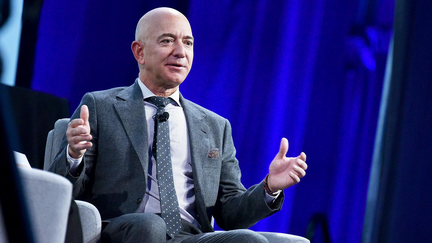 Jeff Bezos picture performing