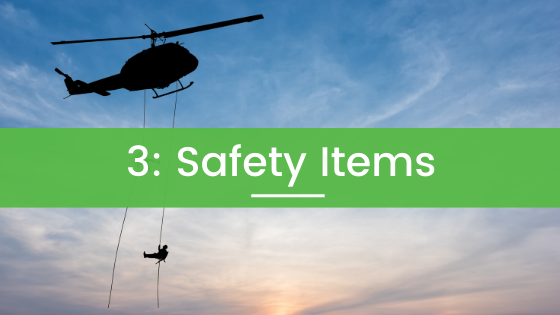 Rescue Safety Items for Emergencies and Injuries When Hiking