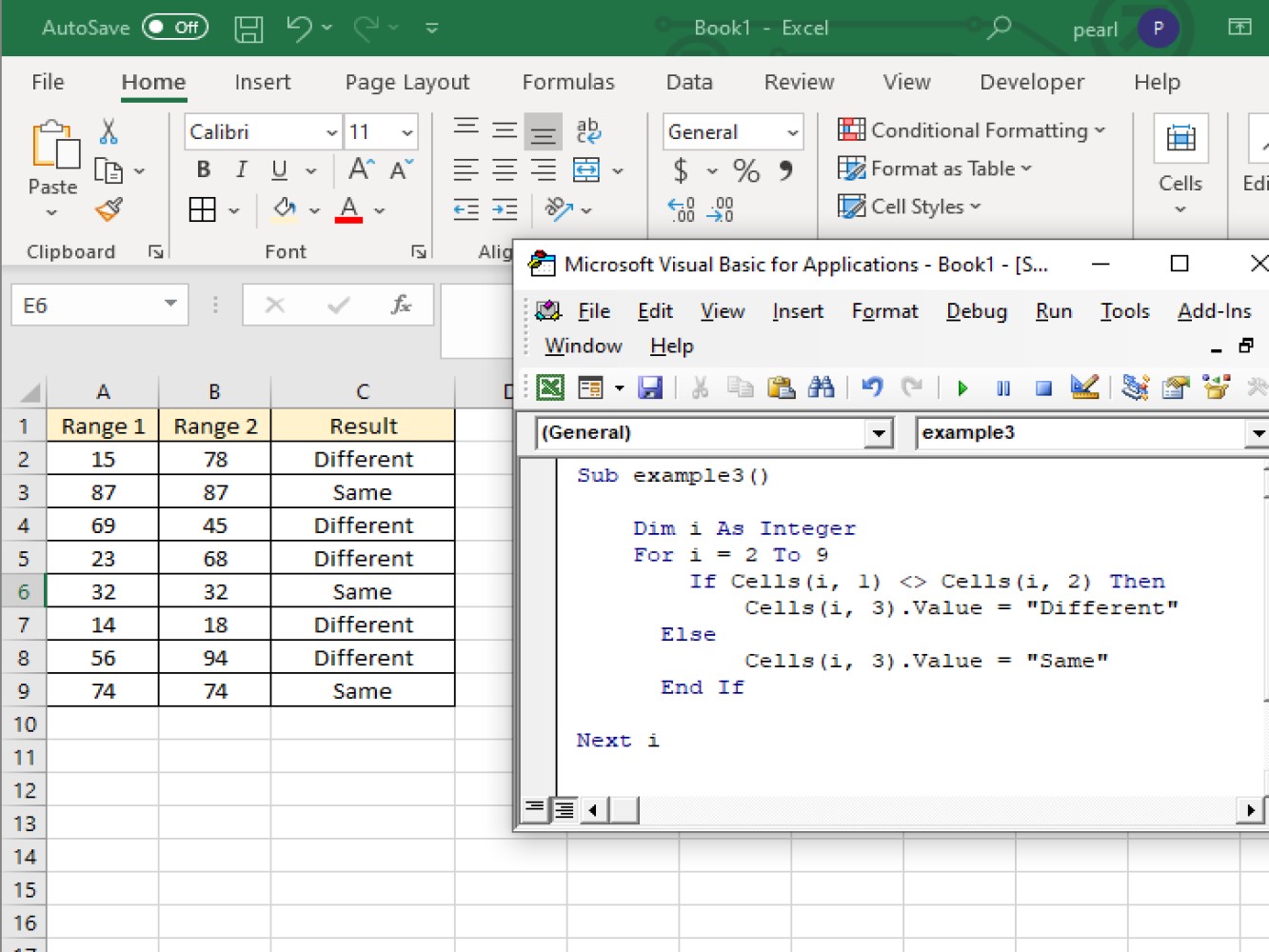 Excel vba if несколько условий