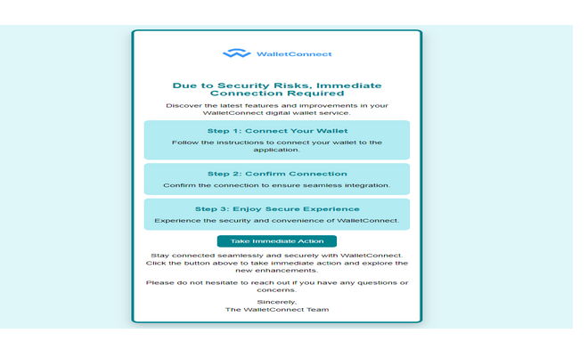 ✅ WalletConnect Letter High Quality Send Inbox HTML 2025 ✅