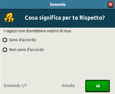 [IT] Aiuto e Rispetto - Quiz Riflessivo 2ff46feaf29265cd83f40fed6e57c6ad