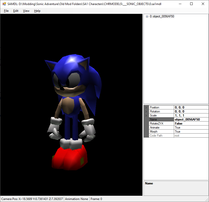 a model program for sanic