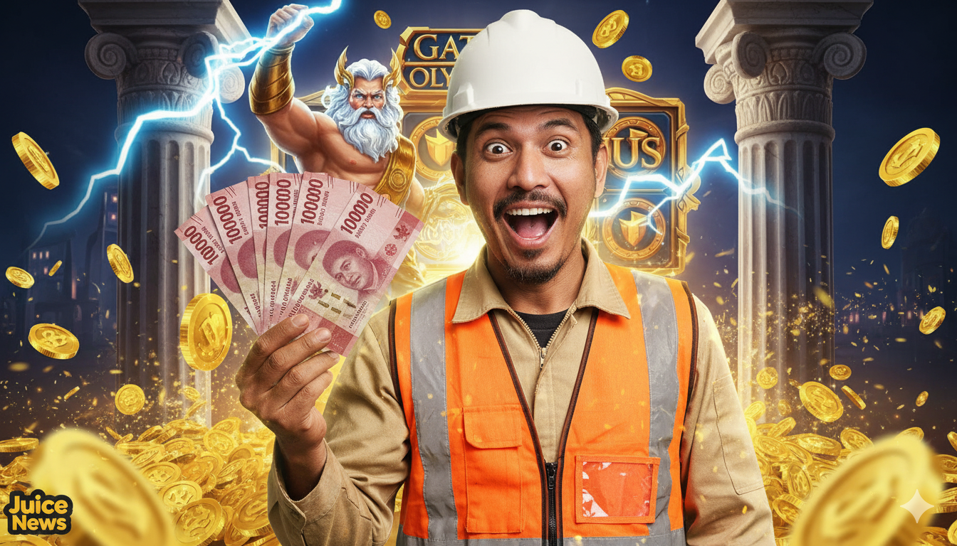 Kuli Bangunan WD 5 Juta Bermodal 25K di Gates of Olympus Awalnya Cuma Iseng Saat Istirahat
