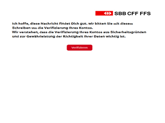 SBB CFF Letter High Quality Send Inbox HTML