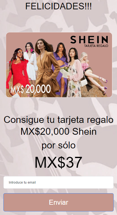 [CC Submit] MX | Shein Giftcard v2