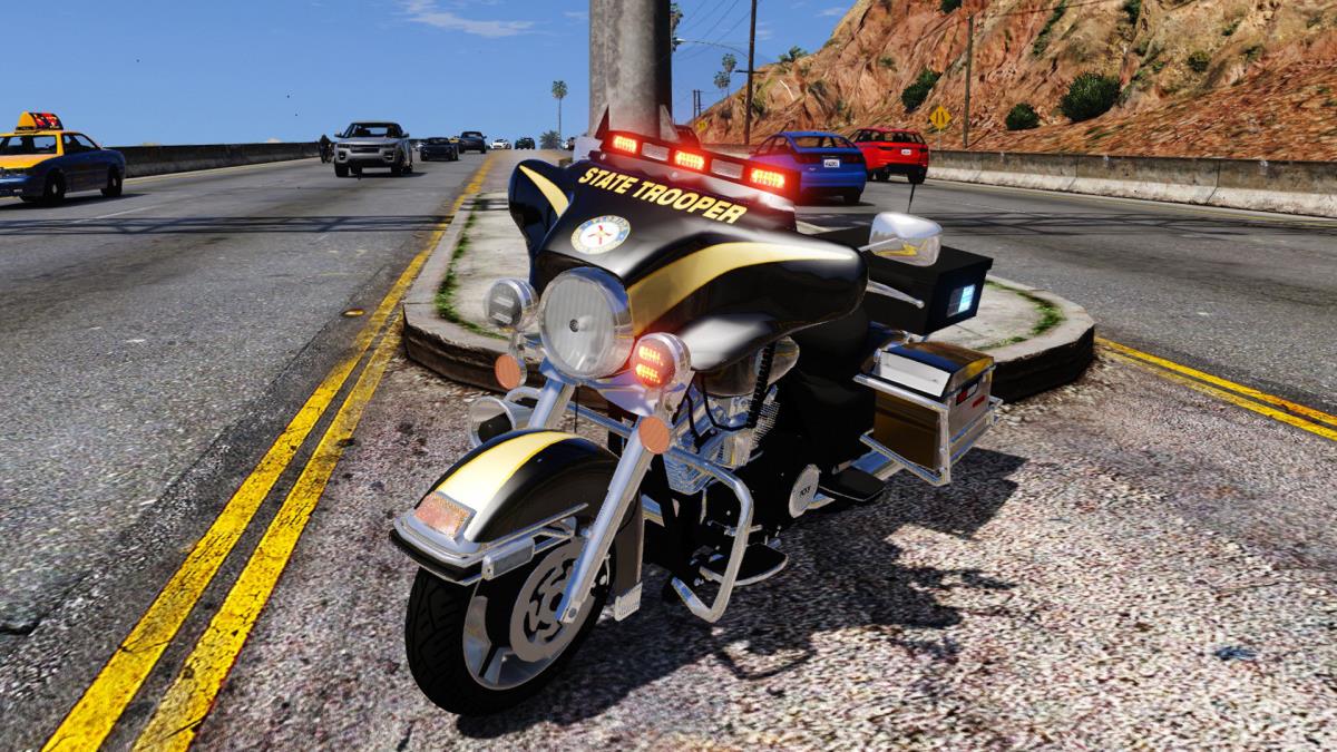 2013 Florida Highway Patrol Harley Davidson Electra Glide - GTA V