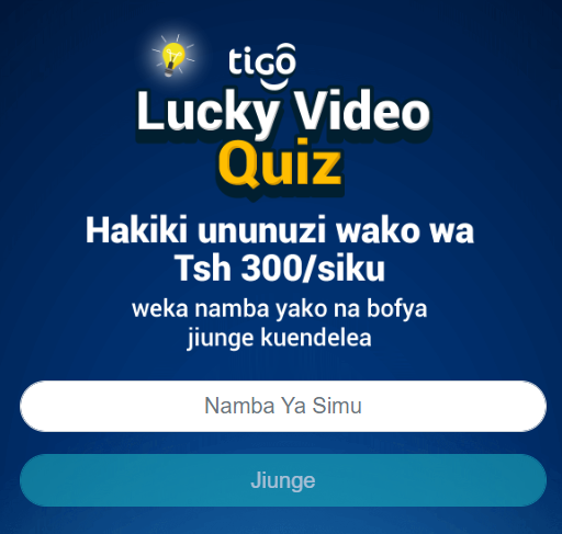 [2-click] TZ | Lucky Video Quiz Season 2 Swahili M K (Tigo) 