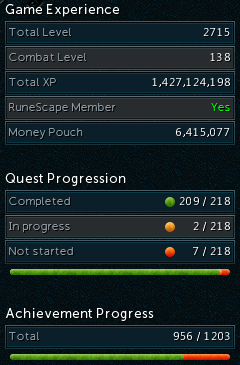 Rs3 maxed acc with 1.4b total xp, 200m Dung | Sell & Trade Game Items ...