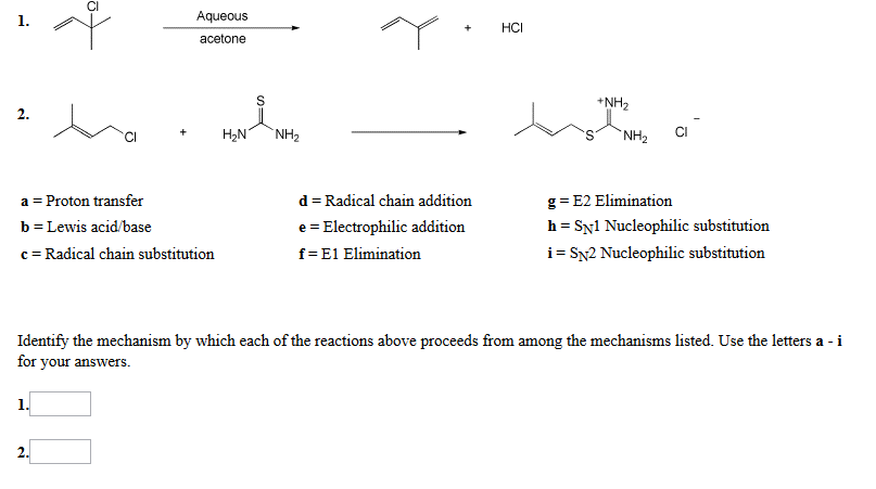 Solved Cl Aqueous HCI acetone +NH2 CI H2N NH2 CI d Radical | Chegg.com