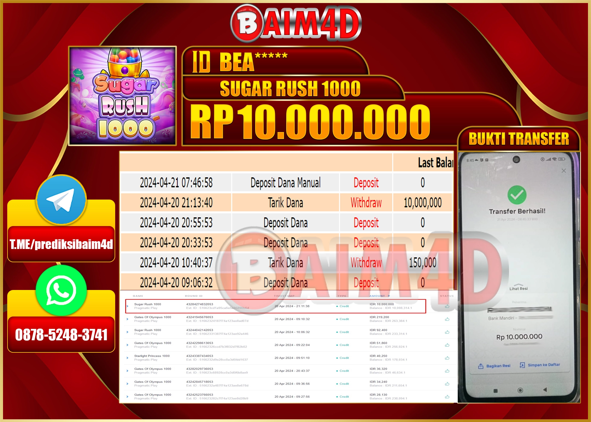 Dapatkan Pembayaran Kemenangan Cepat dan Tuntas di BAIM4D!