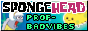 an animated 88 by 31 button. along the top is text reading "SPONGEHEAD" in a font from Spongebob Squarepants, colored in black and cohost's plum color. below is smaller Spongebob font text reading "prof-badvibes" in green, with one letter at a time in sequence flashing white. To the sides are Incidental Number 7, a background character from Spongebob, and Eggbug, the cohost mascot, colored to resemble Spongebob. an animated 88 by 31 button. along the top is text reading "SPONGEHEAD" in a font from Spongebob Squarepants, colored in black and cohost's plum color. below is smaller Spongebob font text reading "prof-badvibes" in green, with one letter at a time in sequence flashing white. To the sides are Incidental Number 7, a background character from Spongebob, and Eggbug, the cohost mascot, colored to resemble Spongebob.