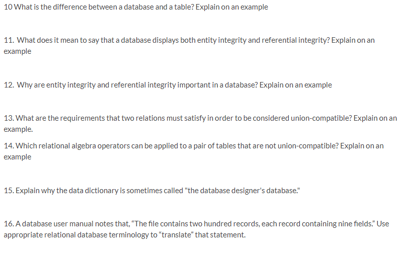 What Is Data And Database Explain With Example