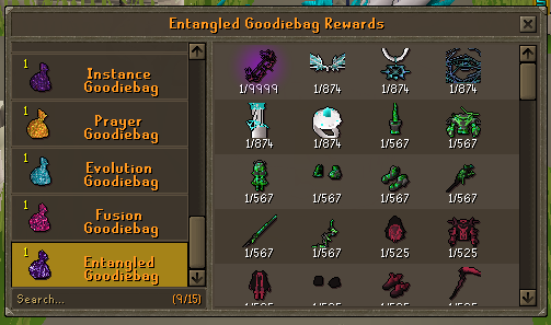 Entangled Goodiebag Rewards
