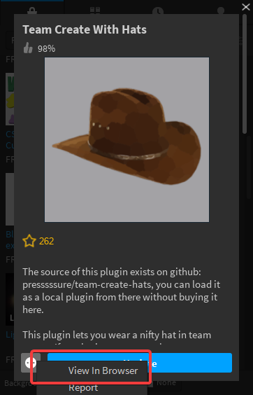 Roblox Hat Plugin