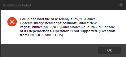 fallout error failed to initialize the gamebryo engine