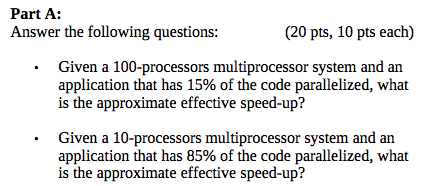 Solved Amdahl's Law1 Amdahl's Law Is Used To Find The | Chegg.com