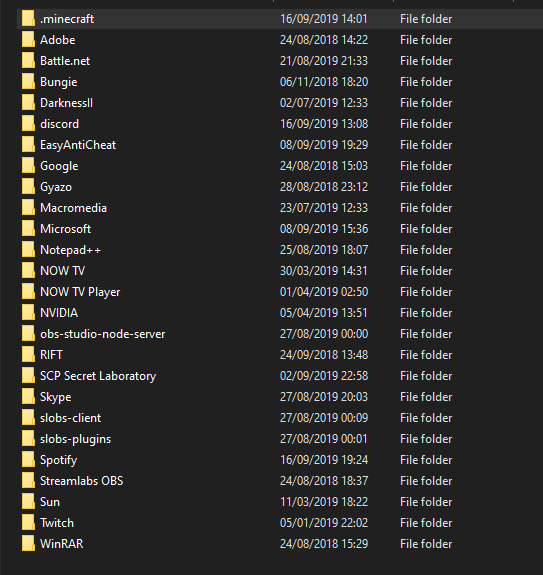 how to get into minecraft folder