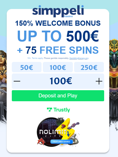 simppeli casino welcome bonus