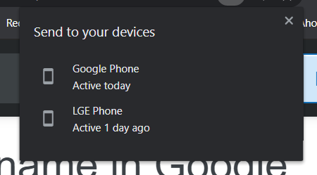 Changing the names of devices in Send to Device Menu : r/chrome