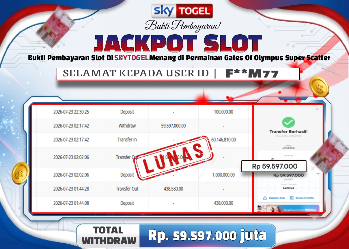 🏆 BUKTI KEMENANGAN Gates Of Olympus Super Scatter MEMBER SKYTOGEL🏆