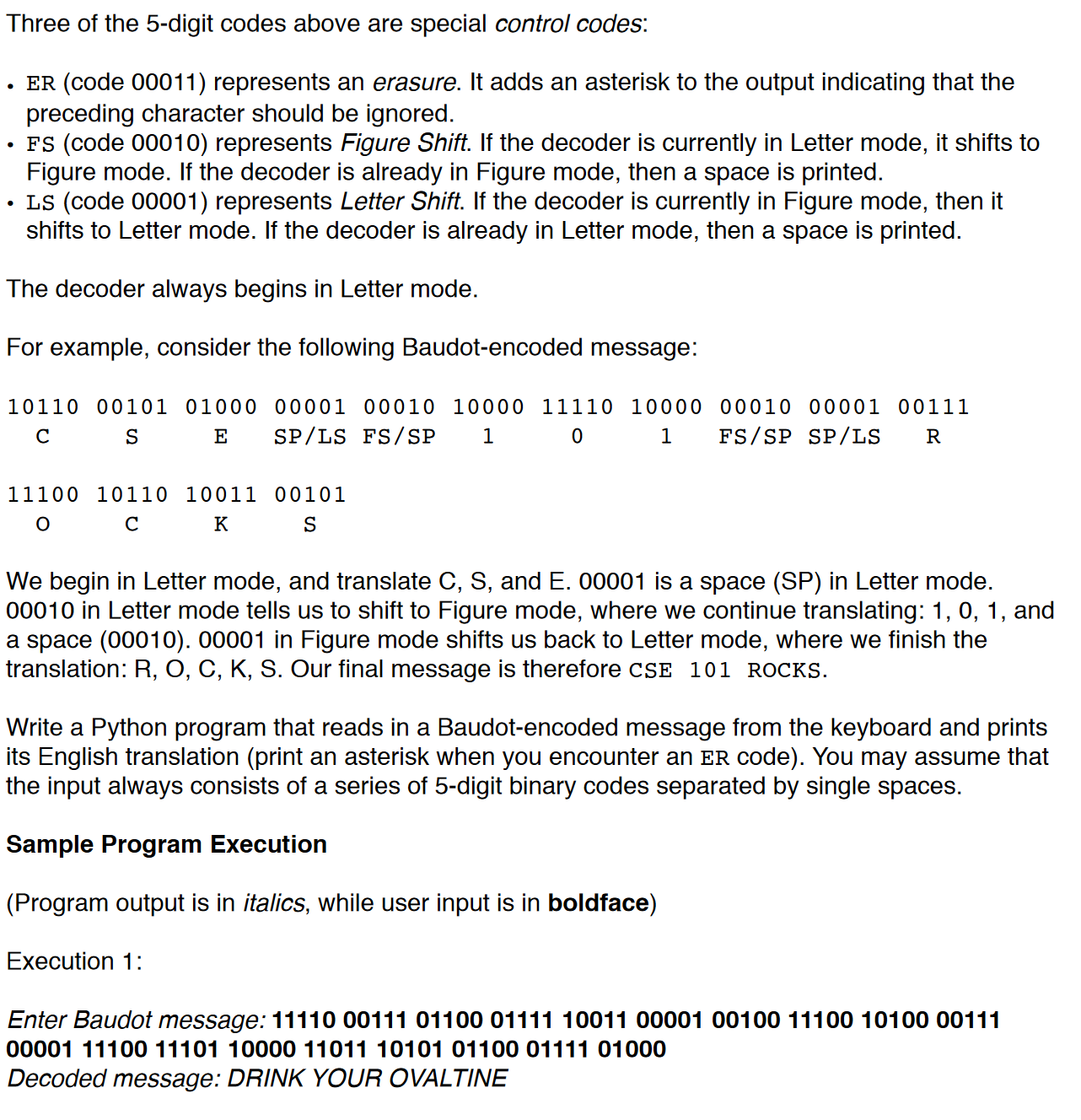 Part 1 Baudot Code Baudot code was developed in 1870