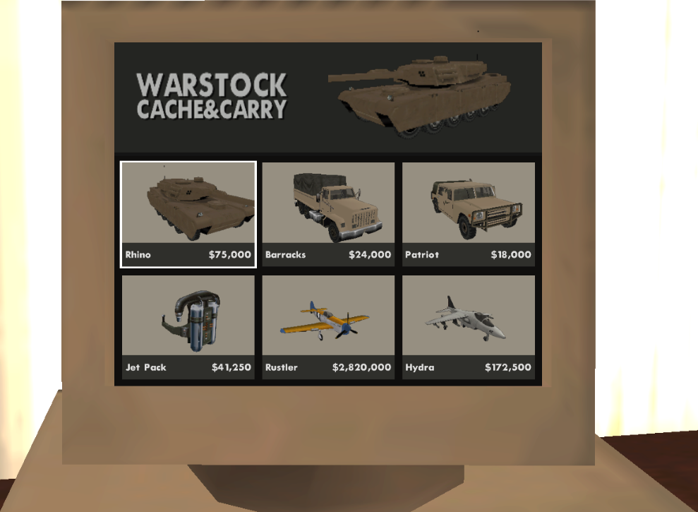 New Update: Warstock Cache & Carry, Autoeroticar And More!