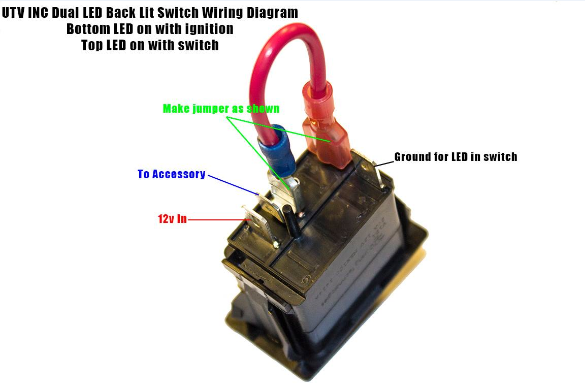 UTV INC Back Lit LED Switches - Page 9 - Polaris RZR Forum ... dual 12v toggle switch wiring diagram 