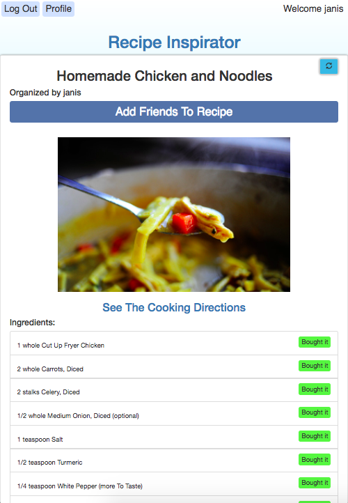 GitHub - janisoteps/inspirator: Recipe inspiration generator