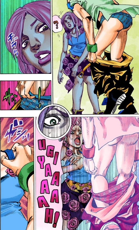 Is Dead Man's Questions confirmed? on X: Twerk contest between Jolyne and  Yasuho, covered in oil. Who's winning?  / X