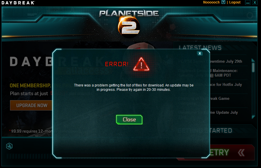 planetside 2 launcher disappears