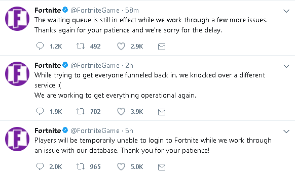 comment - fortnite checking epic services queue retrying