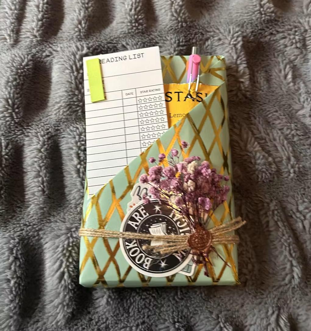 Customer photo of the wrapped Ivory Chapters book