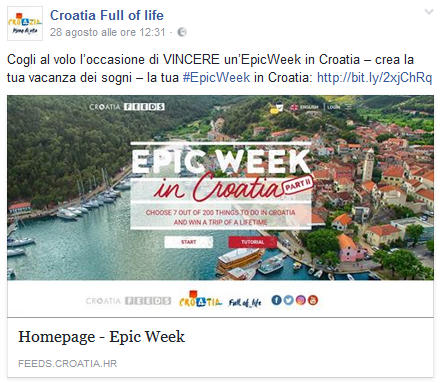 Partecipa subito al concorso Epic Week!