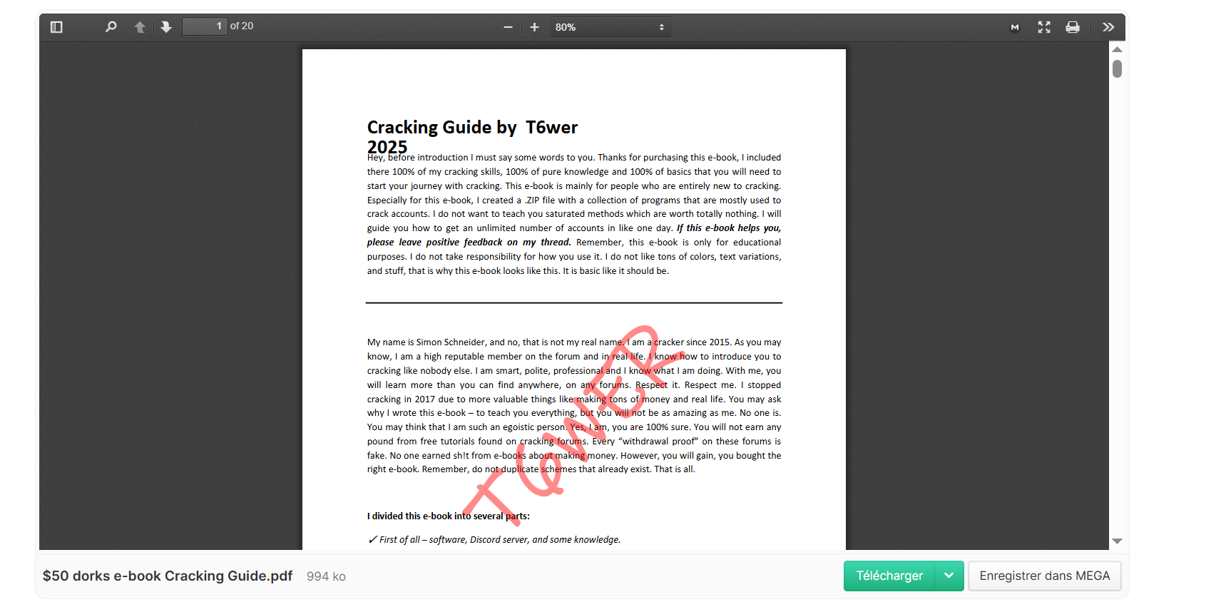 🟢 $50 dorks e-book Cracking Guide.pdf