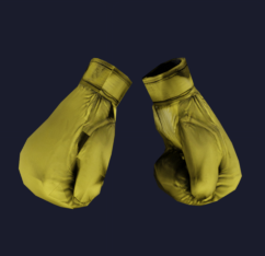 Yellow/Gold Boxing Gloves
